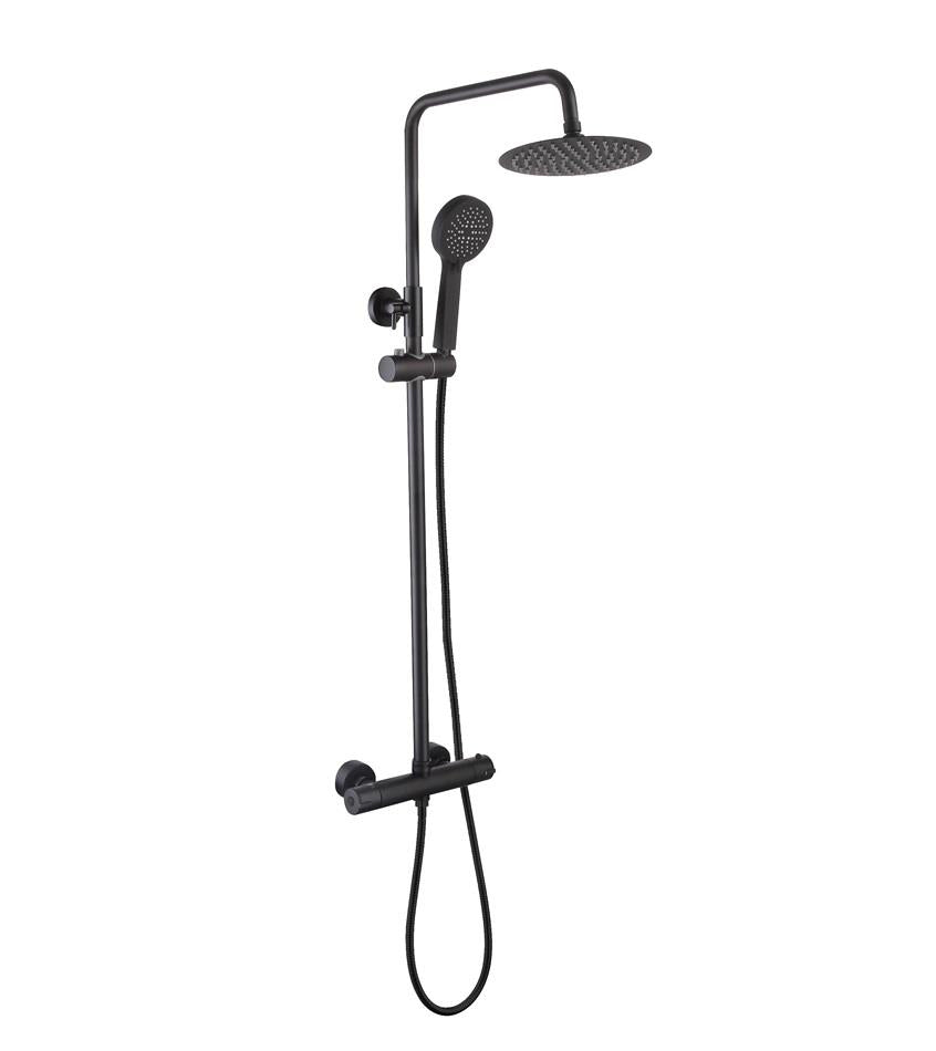 Aquarius RainLux Eco Round Adjustable Exposed Bar Shower System