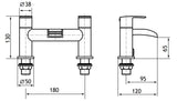 Aquarius Niagara Waterfall Bath Filler Tap Brushed Brass AQ791019