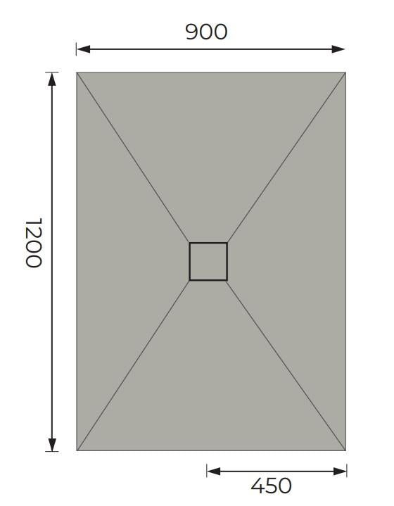 Aquarius LevAqua Wetroom Tray with Centre Drain Complete Kit