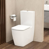 Aquarius JF-Series Rimless Comfort Height Closed Back C/C Pan, Cistern and Soft Close Seat