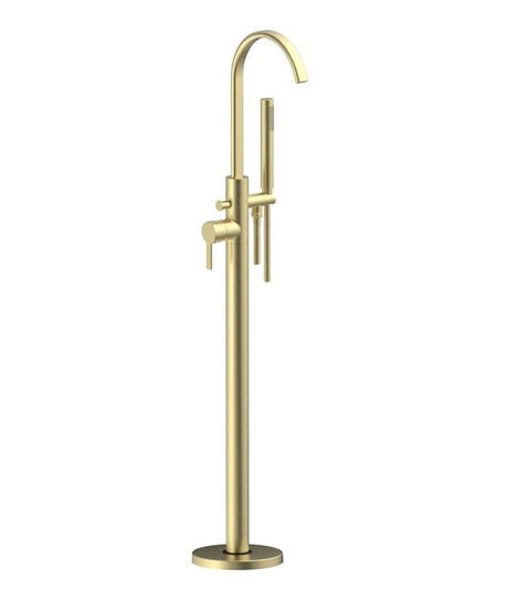 Aquarius Evolution Floorstanding Bath Shower Mixer Tap Brushed Brass AQEV1120