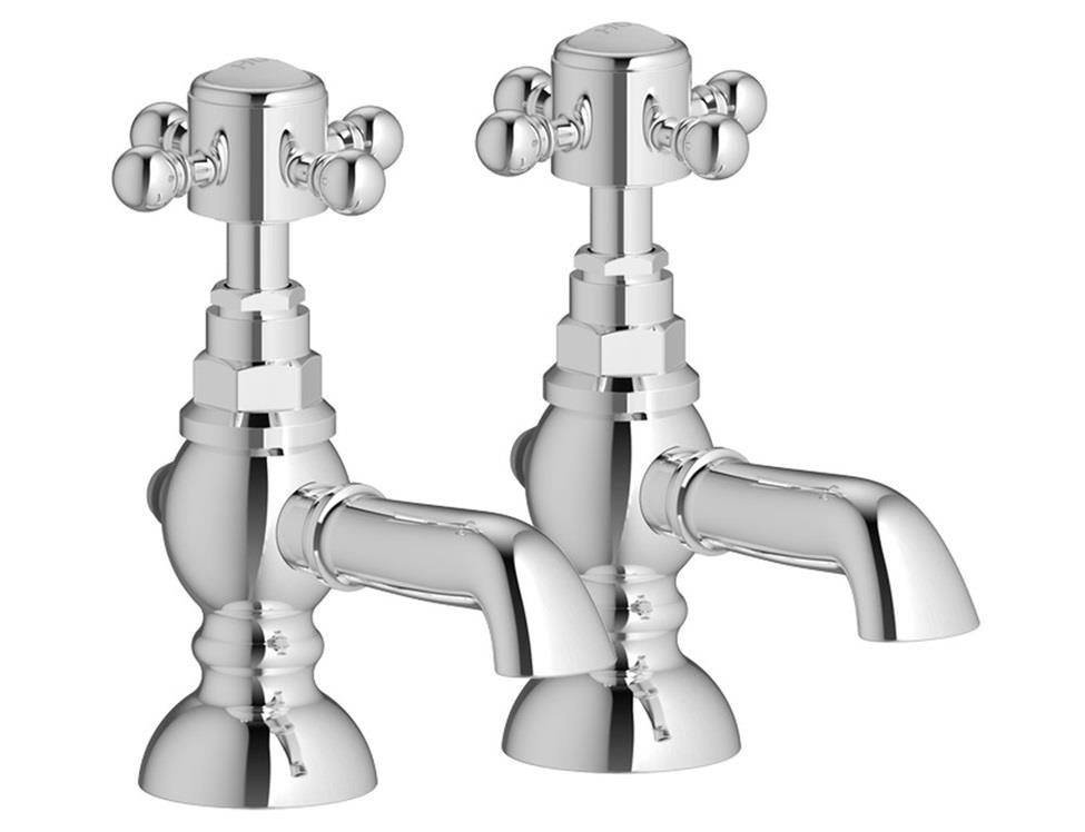 Aquarius Chic Bath Pillar Taps (Pair)