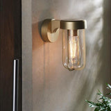 Aquarius Lumen Lamp Single Wall Light in Brushed Brass