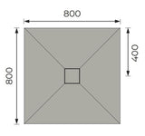 Aquarius LevAqua Wetroom Tray with Centre Drain Complete Kit