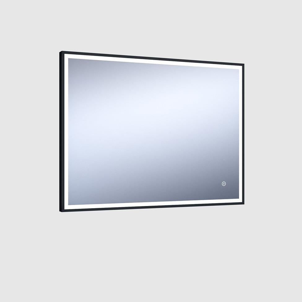 Aquarius Easy Frame LED Mirror with Black Aluminium Frame