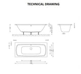 Aquarius Agar Double Ended Reinforced Bath