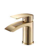 Aquarius Arc Mini Mono Basin Mixer Tap inc Waste Brushed Brass AQAC07BB