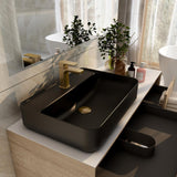 Aquarius JF-Series 600MM Countertop Basin 1TH Black