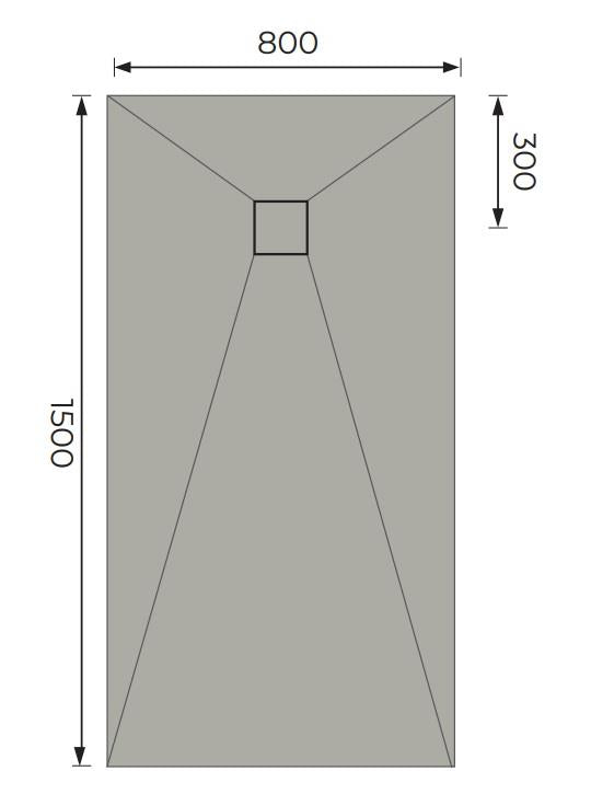 Aquarius LevAqua Wetroom Tray with End Drain Complete Kit