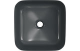 Aquarius V-Series 3 Square 0TH Vessel Wash Bowl 400mm Matt Black AQVS0058