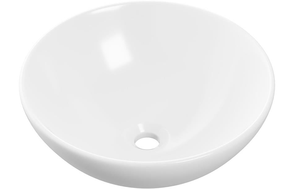 Aquarius V-Series 5 Round 0TH Vessel Wash Bowl 410mm White AQVS0054