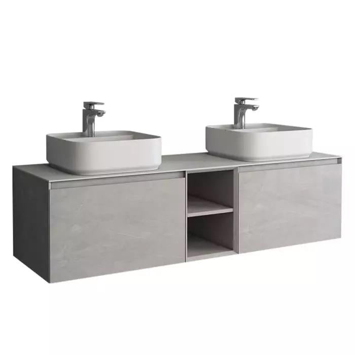 Aquarius JF-Series 1500mm Twin Single Drawer Vanity Unit with Countertop