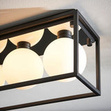 Aquarius Lumen Box Ceiling Light in Matt Black