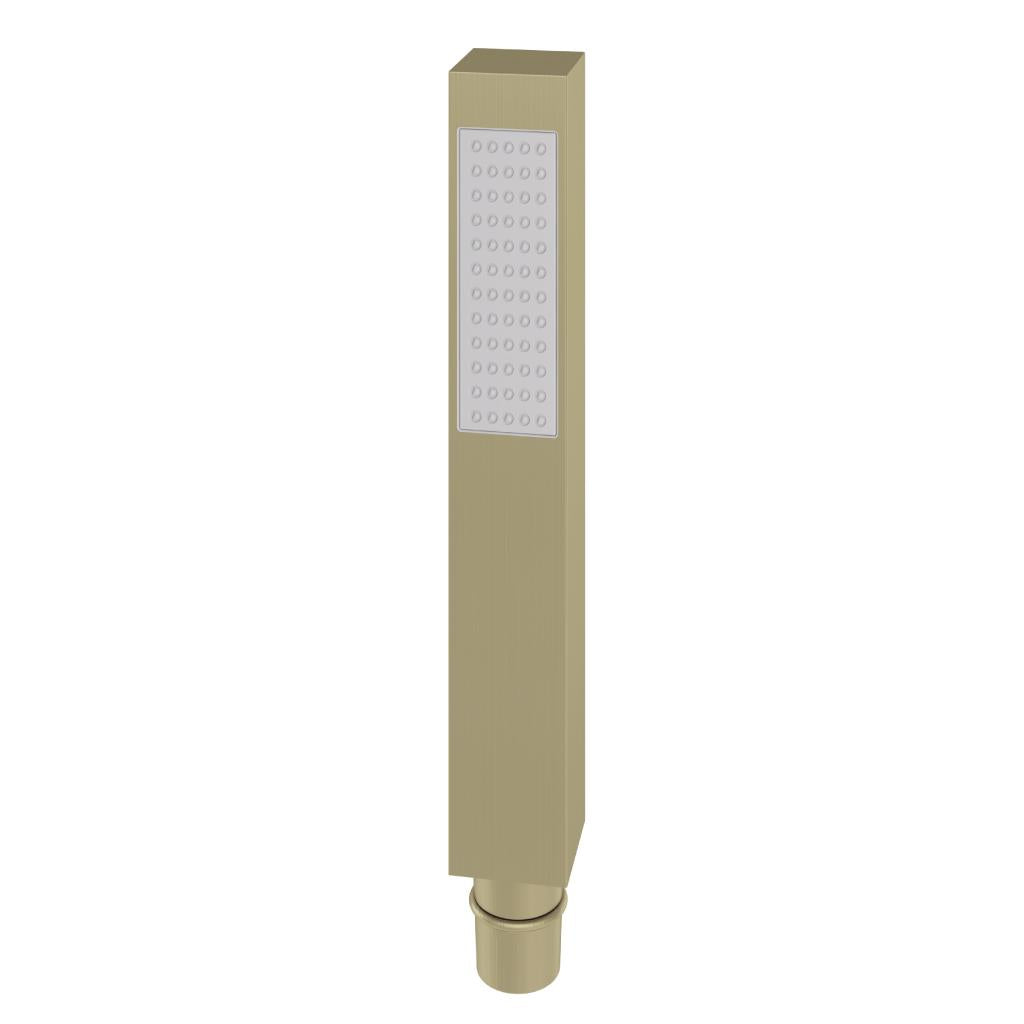 Aquarius Modern Square Shower Hand Set Brushed Brass AQ601044