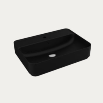 Aquarius JF-Series 600MM Countertop Basin 1TH Black