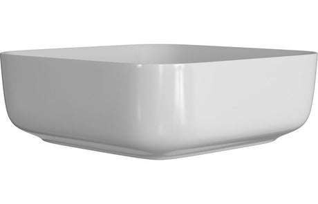 Aquarius V-Series 3 Square 0TH Vessel Wash Bowl 400mm Matt White AQVS0060