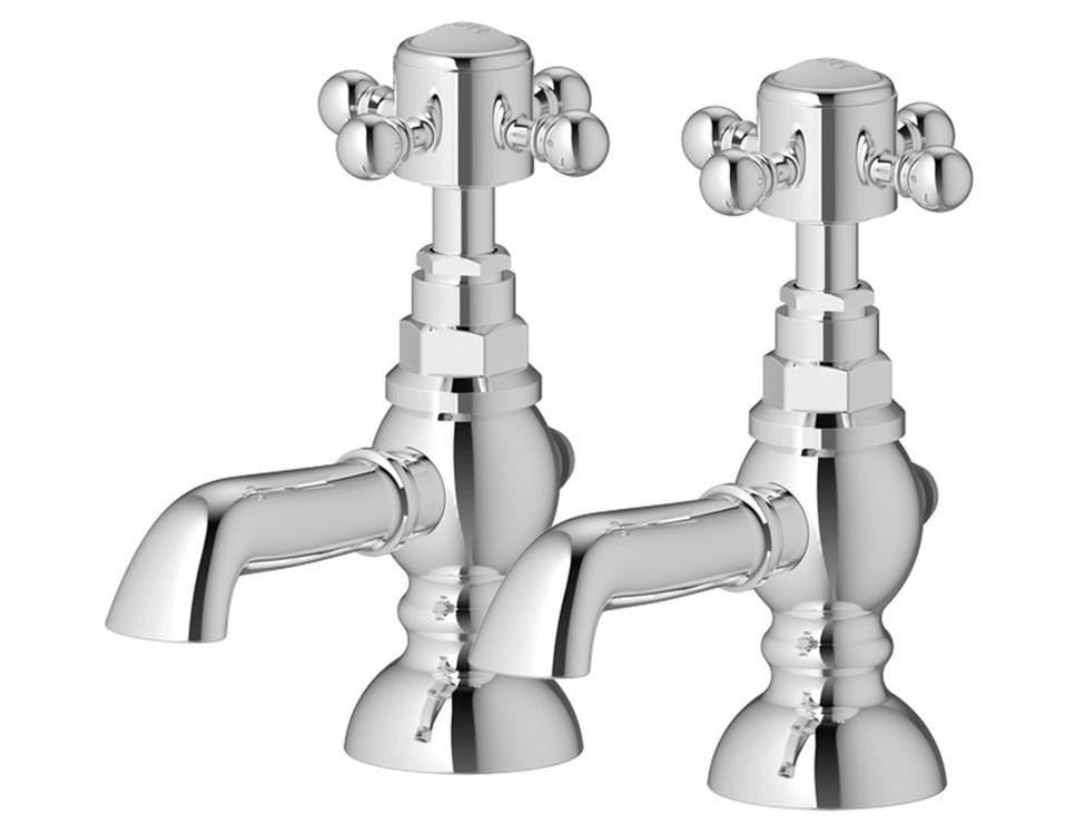 Aquarius Chic Bath Pillar Taps (Pair)