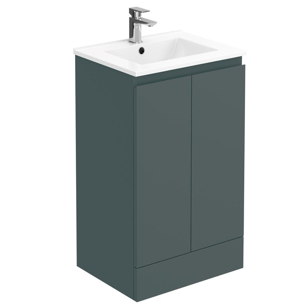 Aquarius Halite Waterproof Grey Vanity Unit and 1TH Basin