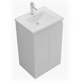 Aquarius Halite Waterproof White Vanity Unit and 1TH Basin