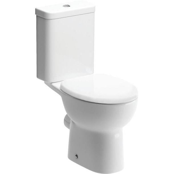 Aquarius Willow Open Back Close Short Projection Coupled WC Toilet With Soft Close Seat AQWW0216