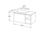 Aquarius JF-Series 900mm Single Drawer Vanity Unit with Countertop