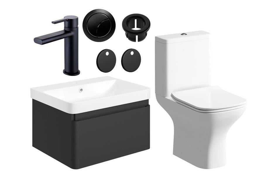 Aquarius Sophie 605mm Vanity Unit and WC Set with Finishes