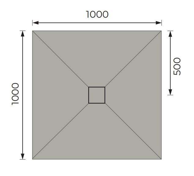 Aquarius LevAqua Wetroom Tray with Centre Drain Complete Kit