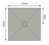 Aquarius LevAqua Wetroom Tray with Centre Drain Complete Kit