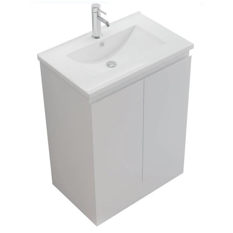 Aquarius Halite Waterproof White Vanity Unit and 1TH Basin