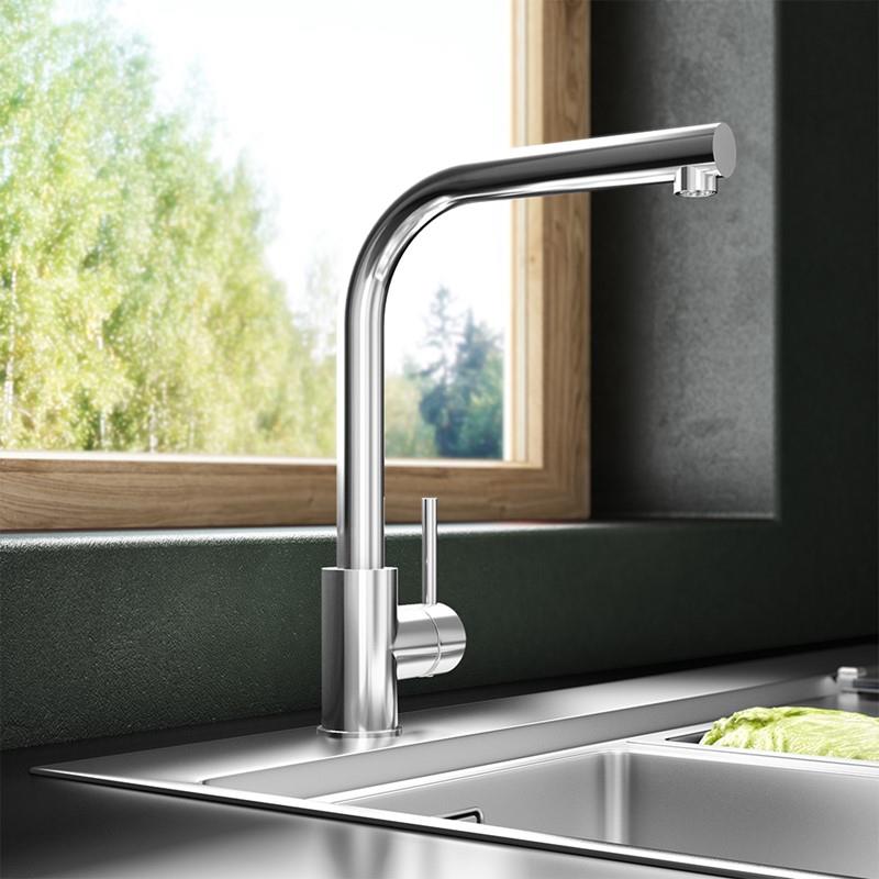 Aquarius TrueCook Series 4 Chrome Pull Out Single Lever Kitchen Mixer Tap AQTK004