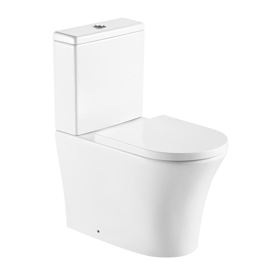 Aquarius K-Series Rimless Back to Wall Close Coupled Toilet, Cistern and Soft Close Seat AQKS541