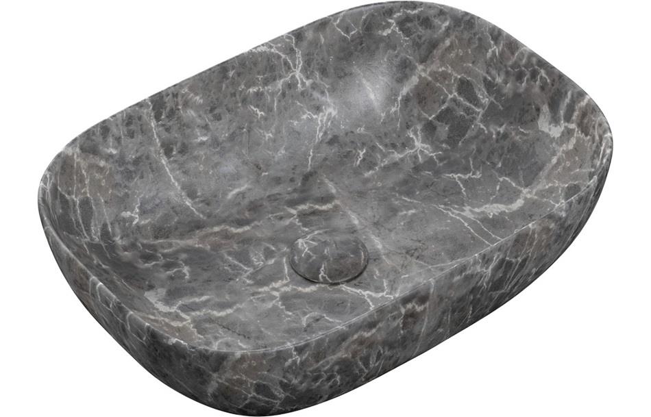 Aquarius V-Series 4 Luxury 0TH Vessel Wash Bowl 460mm Grey Marble Effect AQVS0072