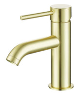 Aquarius RF-Series Mini Mono Basin Mixer Tap inc Waste Brushed Brass AQRF07BB