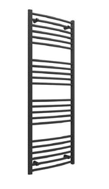 Aquarius Graph High Heat Output Curved Ladder Rail in Anthracite