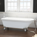 Cambridge Traditional Freestanding Bath 1470mm Inc Chrome Lions Paw Feet AQ9998