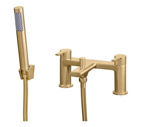 Aquarius Evolution Bath Shower Mixer Tap Brushed Brass AQEV1118