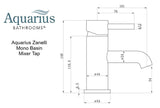 Aquarius Zanelli Mono Basin Mixer Tap with Waste