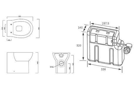 Aquarius QualEco Back To Wall Rimless Toilet with Soft Close Seat and Concealed Cistern - Chrome