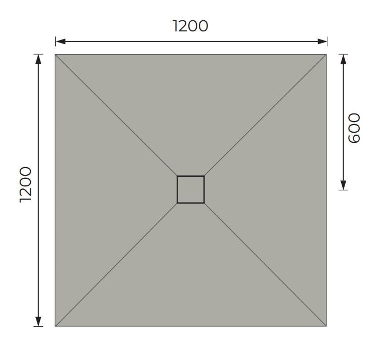 Aquarius LevAqua Wetroom Tray with Centre Drain Complete Kit