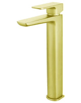 Aquarius Hydro Tall Mono Basin Mixer Tap Brushed Brass AQHY08BB