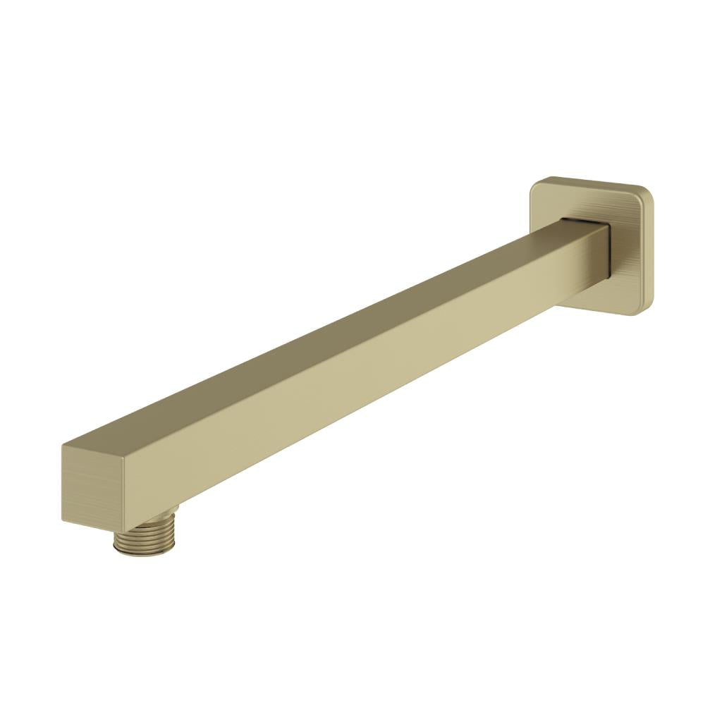 Aquarius Modern Square Fixed Over Head Shower Arm Brushed Brass AQ601041