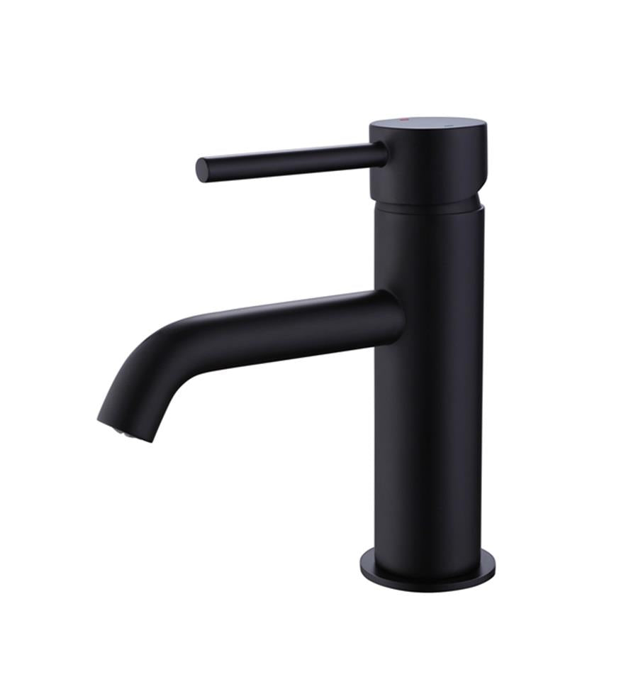 Aquarius RF-Series Cold Start Mono Basin Mixer Tap inc Waste Matt Black AQRF05MB