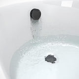 Aquarius FT Overflow Bath Filler and Easy Clean Waste Kit Matt Black AQFT89MB