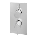 Aquarius Modern Round Thermostatic Two Way Concealed Shower Valve Chrome AQ601009