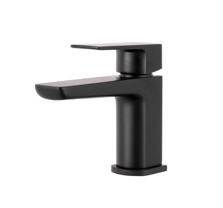 Aquarius Hydro Mini Mono Basin Mixer Tap inc Waste Matt Black AQHY07MB