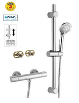 Aquarius RainLux Easy-Fit Round Bar Shower Valve and Kit Chrome AQRL31BARCH