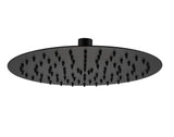 Aquarius RainLux Round Matt Black 2 Outlet Overflow Filler Shower Bundle AQRLOFKIT03MB