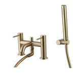 Aquarius RF-Series Bath Shower Mixer Tap inc Kit Brushed Brass AQRF04BB