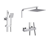 Aquarius RainLux Eco Square Adjustable Exposed Bar Shower System