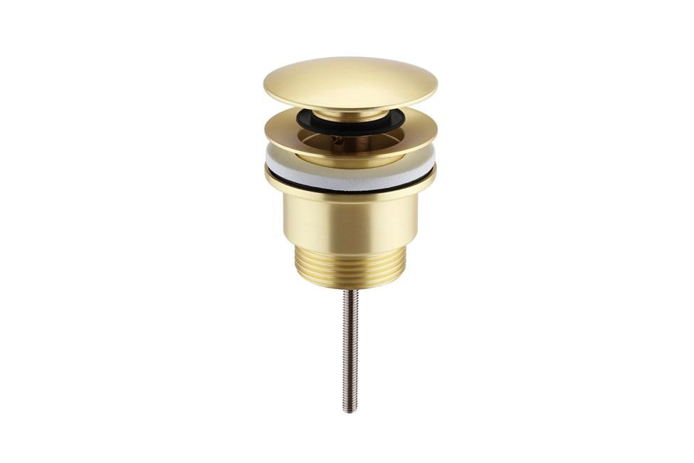 Aqaurius FT Universal Click Clack Basin Waste Brushed Brass AQFT132BB